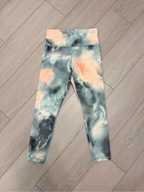 Athleta elation 7/8 Tie-Dye Leggings - marine minimalistic Grey - Size Small